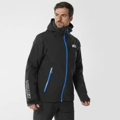 Vestes De Ski MILLET STRATTON JKT M BLACK/BLACK 23 Noir -Vêtements hiver Homme Soldes 9 110999 stratton jkt m black black miv9218 4063 02