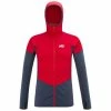Vestes De Ski MILLET RUTOR ALPHA HOODIE M SAPHIR/RED 23 Rouge / Bleu -Vêtements hiver Homme Soldes 9 111165 rutor alpha hoodie m saphir rouge miv9524 7487 01