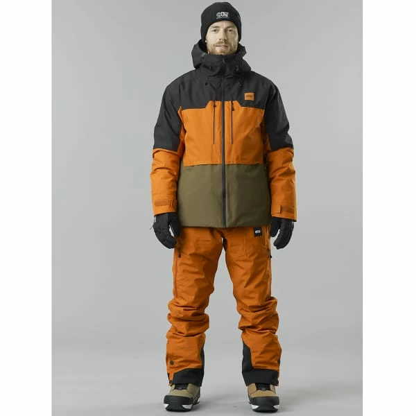 Vestes De Ski PICTURE OBJECT JKT M NUTZ 23 Noir / Orange / Vert 5 Vestes De Ski PICTURE OBJECT JKT M NUTZ 23 Noir / Orange / Vert – Image 3