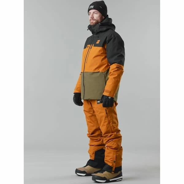 Vestes De Ski PICTURE OBJECT JKT M NUTZ 23 Noir / Orange / Vert 7 Vestes De Ski PICTURE OBJECT JKT M NUTZ 23 Noir / Orange / Vert – Image 5