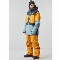 Vestes De Ski PICTURE ELFYN JKT M DARK BLUE 23 Gris / Noir / Marron -Vêtements hiver Homme Soldes 9 111279 elfyn jkt m dark blue mvt397 a 05