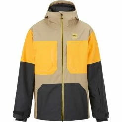 Vestes De Ski PICTURE ELFYN JKT M DARK STONE 23 Jaune / Marron / Noir