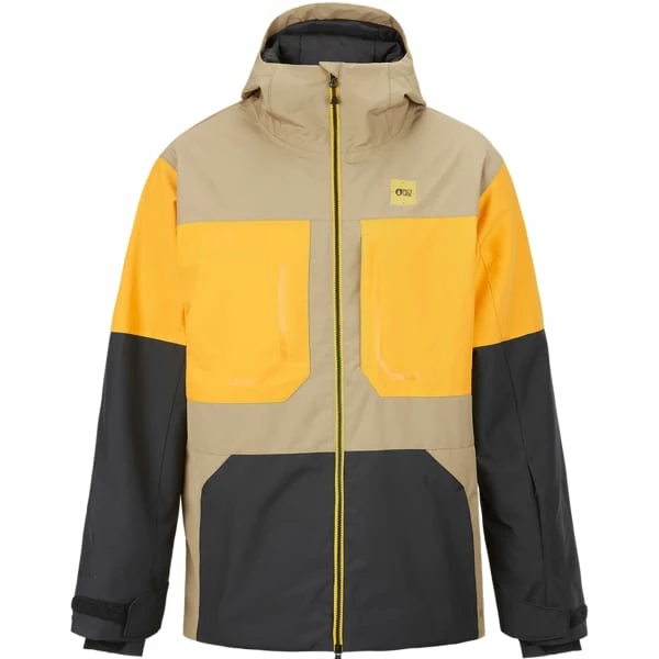 Vestes De Ski PICTURE ELFYN JKT M DARK STONE 23 Jaune / Marron / Noir 3 Vestes De Ski PICTURE ELFYN JKT M DARK STONE 23 Jaune / Marron / Noir