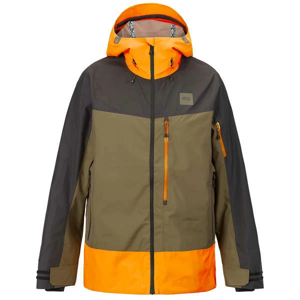 Vestes De Ski PICTURE BROADER 3L JKT DARK ARMY GREEN 23 Noir / Marron / Orange 3 Vestes De Ski PICTURE BROADER 3L JKT DARK ARMY GREEN 23 Noir / Marron / Orange