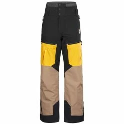 Pantalons De Ski PICTURE NAIKOON PANTS YELLOW 23 Noir / Marron / Jaune