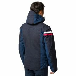 Vestes De Ski ROSSIGNOL EMBLEME DENIM JKT DARK NAVY 22 Bleu / Blanc / Rouge -Vêtements hiver Homme Soldes 9 112904 rljmj20 715 02