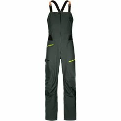 Pantalons De Ski ORTOVOX 3L DEEP SHELL BIB PANTS M GREEN PINE 23 Vert