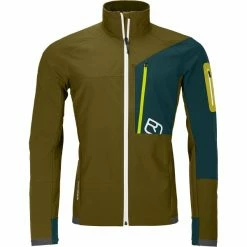 Vestes Softshells ORTOVOX BERRINO JACKET M GREEN MOSS 23 Vert / Bleu