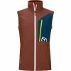 Vestes De Ski ORTOVOX BERRINO VEST M CLAY ORANGE 23 Marron / Bleu -Vêtements hiver Homme Soldes 9 114324 60373 co 01