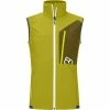 Vestes De Ski ORTOVOX BERRINO VEST M DIRTY DAISY 23 Jaune / Vert -Vêtements hiver Homme Soldes 9 114332 berrino vest m dirty daisy 60373 dd 01