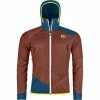 Vestes Softshells ORTOVOX SW COL BECCHEI HYBRID JKT M CLAY ORANGE 23 Marron / Bleu -Vêtements hiver Homme Soldes 9 114337 sw col becchei hybrid jkt m clay orange 60113 co 01