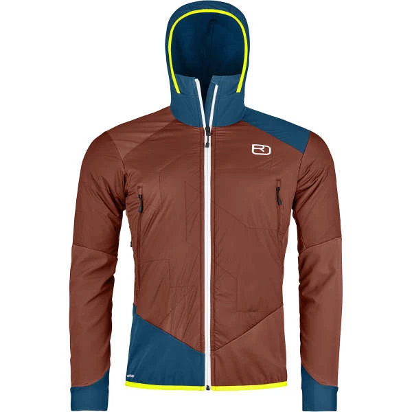 Vestes Softshells ORTOVOX SW COL BECCHEI HYBRID JKT M CLAY ORANGE 23 Marron / Bleu 3 Vestes Softshells ORTOVOX SW COL BECCHEI HYBRID JKT M CLAY ORANGE 23 Marron / Bleu