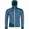 Vestes Softshells ORTOVOX SW COL BECCHEI HYBRID JKT M MOUNTAIN BLUE 23 Bleu -Vêtements hiver Homme Soldes 9 114340 60113 mb 01