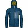 Vestes De Ski ORTOVOX SWISSWOOL PIZ BOÈ JACKET M PETROL BLUE 23 Bleu -Vêtements hiver Homme Soldes 9 114372 swisswool piz boe jacket m petrol blue 61062 pb 01
