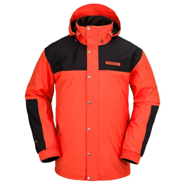 Vestes De Ski VOLCOM LONGO GORE-TEX JACKET ORANGE SHOCK 23 Rouge / Noir 3 Vestes De Ski VOLCOM LONGO GORE-TEX JACKET ORANGE SHOCK 23 Rouge / Noir