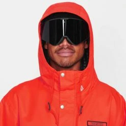 Vestes De Ski VOLCOM LONGO PULLOVER ORANGE SHOCK 23 Rouge -Vêtements hiver Homme Soldes 9 115025 longo pullover orange shock g0652311 osh 04