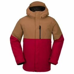 Vestes De Ski VOLCOM L GORE-TEX JACKET CARAMEL 23 Marron / Rouge