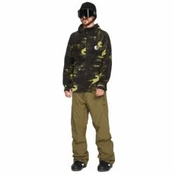 Pantalons De Ski VOLCOM L GORE-TEX PANT DARK TEAK 23 Marron -Vêtements hiver Homme Soldes 9 115060 l gore tex pant dark teak g1352303 dtk 03