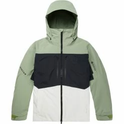 Vestes De Ski BURTON M AK GORE SWASH JK HEDGE GREEN/STOUT WHITE/TRUE BLACK 23 Vert / Noir / Blanc