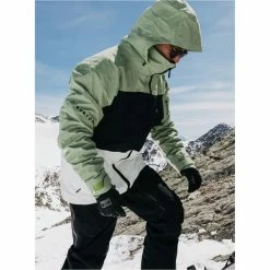 Vestes De Ski BURTON M AK GORE SWASH JK HEDGE GREEN/STOUT WHITE/TRUE BLACK 23 Vert / Noir / Blanc -Vêtements hiver Homme Soldes 9 115901 m ak gore swash jk hedge green stout white true black 10001109 306 03