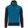 Vestes Softshells KARPOS LAVAREDO JKT INDIGO B/OUTER SPACE 22 Bleu / Noir -Vêtements hiver Homme Soldes 9 116498 2500830 040 01