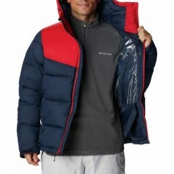 Vestes De Ski COLUMBIA ICELINE RIDGE JKT COLLEGIATE NAVY 23 Rouge / Bleu -Vêtements hiver Homme Soldes 9 116860 iceline ridge jkt collegiate navy 1864272 467 03