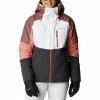 Vestes De Ski COLUMBIA SNOW SLAB BLACKDOT JKT WHITE SHARK, D 23 Noir / Blanc / Orange -Vêtements hiver Homme Soldes 9 117114 2007551 100 01