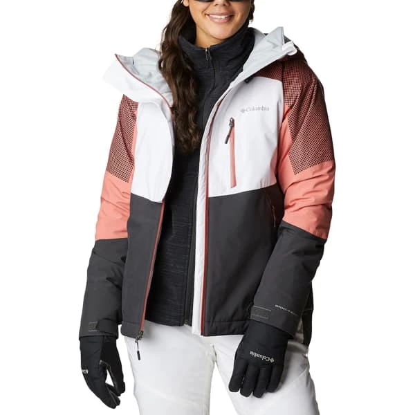 Vestes De Ski COLUMBIA SNOW SLAB BLACKDOT JKT WHITE SHARK, D 23 Noir / Blanc / Orange 4 Vestes De Ski COLUMBIA SNOW SLAB BLACKDOT JKT WHITE SHARK, D 23 Noir / Blanc / Orange – Image 2