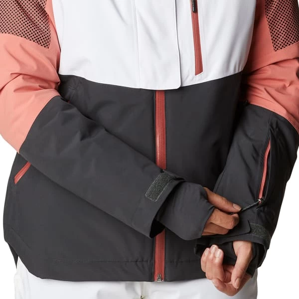 Vestes De Ski COLUMBIA SNOW SLAB BLACKDOT JKT WHITE SHARK, D 23 Noir / Blanc / Orange 7 Vestes De Ski COLUMBIA SNOW SLAB BLACKDOT JKT WHITE SHARK, D 23 Noir / Blanc / Orange – Image 5