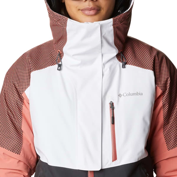 Vestes De Ski COLUMBIA SNOW SLAB BLACKDOT JKT WHITE SHARK, D 23 Noir / Blanc / Orange 8 Vestes De Ski COLUMBIA SNOW SLAB BLACKDOT JKT WHITE SHARK, D 23 Noir / Blanc / Orange – Image 6