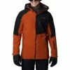 Vestes De Ski COLUMBIA PLATINUM PEAK 3L JKT WARM COPPER BLACK 23 Marron / Noir -Vêtements hiver Homme Soldes 9 117134 2008581 858 01