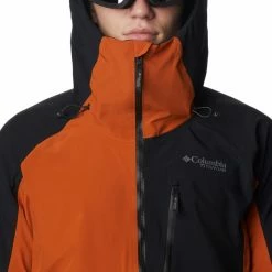 Vestes De Ski COLUMBIA PLATINUM PEAK 3L JKT WARM COPPER BLACK 23 Marron / Noir -Vêtements hiver Homme Soldes 9 117134 2008581 858 06