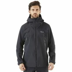 Vestes De Ski RAB KANGRI GTX JKT BLACK 23 Noir -Vêtements hiver Homme Soldes 9 117533 kangri gtx jkt black qwh 01 blk 03