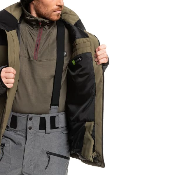 Vestes De Ski QUIKSILVER MISSION PLUS JK GRAPE LEAF 23 Noir / Vert 6 Vestes De Ski QUIKSILVER MISSION PLUS JK GRAPE LEAF 23 Noir / Vert – Image 4