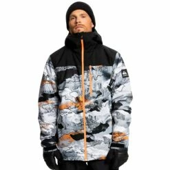 Vestes De Ski QUIKSILVER MORTON JK GRAPE LEAF 23 Gris / Noir / Orange