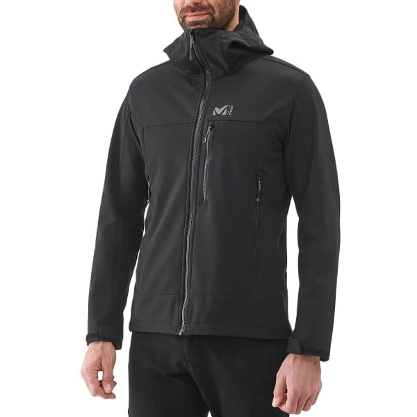 Vestes Softshells MILLET TRACK HOODIE BLACK 22 Noir 4 Vestes Softshells MILLET TRACK HOODIE BLACK 22 Noir – Image 2