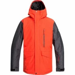 Vestes De Ski QUIKSILVER MISSION JK POINCIANA 20 Rouge