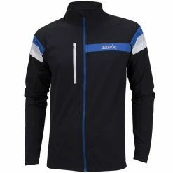 Vestes De Ski SWIX FOCUS JACKET MEN BLACK 23 Noir / Bleu