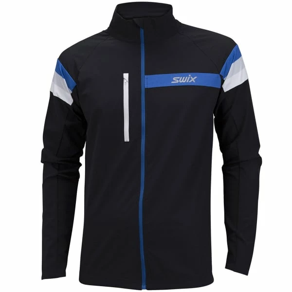 Vestes De Ski SWIX FOCUS JACKET MEN BLACK 23 Noir / Bleu 3 Vestes De Ski SWIX FOCUS JACKET MEN BLACK 23 Noir / Bleu