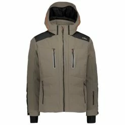 Vestes De Ski CMP MAN JACKET ZIP HOOD TORBA 20 Marron