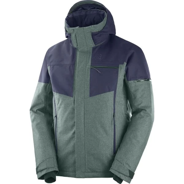 Vestes De Ski SALOMON STORMSLIDE JKT M GREEN GABLES/NIGHT SKY 20 Bleu / Vert 3 Vestes De Ski SALOMON STORMSLIDE JKT M GREEN GABLES/NIGHT SKY 20 Bleu / Vert