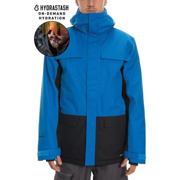 Vestes De Ski 686 MN HYDRASTASH CANTEEN INSL JKT STRATA BLUE COLORBLOCK 20 Bleu / Noir 3 Vestes De Ski 686 MN HYDRASTASH CANTEEN INSL JKT STRATA BLUE COLORBLOCK 20 Bleu / Noir