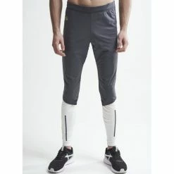 Collants De Ski CRAFT PURSUIT TRAIN COLLANT ASPHALT/TOFU 20 Gris / Blanc -Vêtements hiver Homme Soldes 9 72894 pursuit train collant asphalt tofu cr1907779 995905 02
