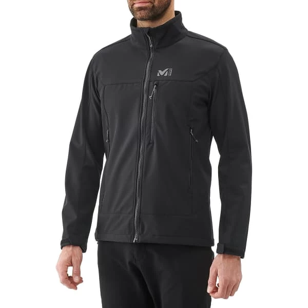 Vestes Softshells MILLET TRACK JKT M BLACK 22 Noir 4 Vestes Softshells MILLET TRACK JKT M BLACK 22 Noir – Image 2