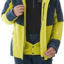 Vestes De Ski MILLET NISEKO GTX JKT M WILD LIME/ORION BLUE 22 Jaune / Bleu -Vêtements hiver Homme Soldes 9 74524 niseko gtx jkt m wild lime orion blue miv8759 9165 04
