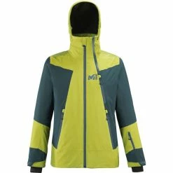 Vestes De Ski MILLET ALAGNA STRETCH JKT M WILD LIME/ORION BLUE 21 Bleu / Jaune