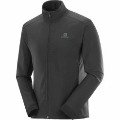 Vestes De Ski SALOMON AGILE SOFTSHELL JKT M BLACK 22 Noir