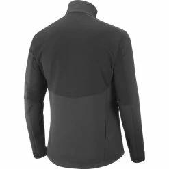 Vestes De Ski SALOMON AGILE SOFTSHELL JKT M BLACK 22 Noir -Vêtements hiver Homme Soldes 9 75209 lc1370600 03