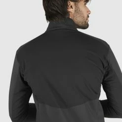 Vestes De Ski SALOMON AGILE SOFTSHELL JKT M BLACK 22 Noir -Vêtements hiver Homme Soldes 9 75209 lc1370600 06