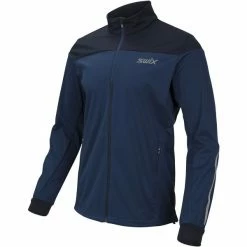 Vestes De Ski SWIX CROSS JACKET MEN ESTA 22 Bleu